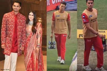 திருமண முடிந்து ஒரே மாதத்தில்..ஐபிஎல்லில் பானங்களைத் தூக்கும் அர்ஜுன் டெண்டுல்கர்: வைரலாகும் வீடியோ