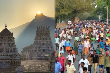 புரட்டாசி பௌர்ணமி: திருவண்ணாமலையில் கிரிவலம் வந்த பக்தர்கள்