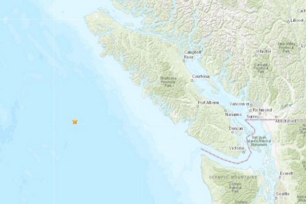 கனடாவின் வான்கூவார் தீவுகளில் பூமி அதிர்வு! | No Damage Reported After 4 6 Magnitude Earthquake