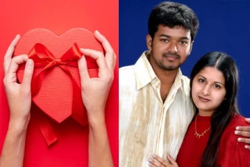 காதலர் தினத்தில் தனது மனைவி சங்கீதாவிற்கு விஜய் கொடுத்த பரிசு.. வீடியோ இதோ