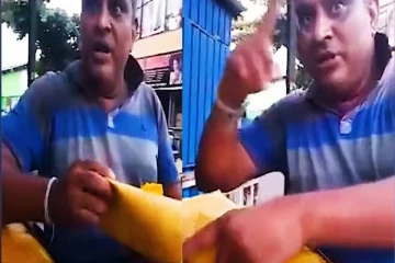 பொலிஸ் உத்தியோகத்தரை மிரட்டிய பேருந்து சாரதி!: வெளியான காணொளி