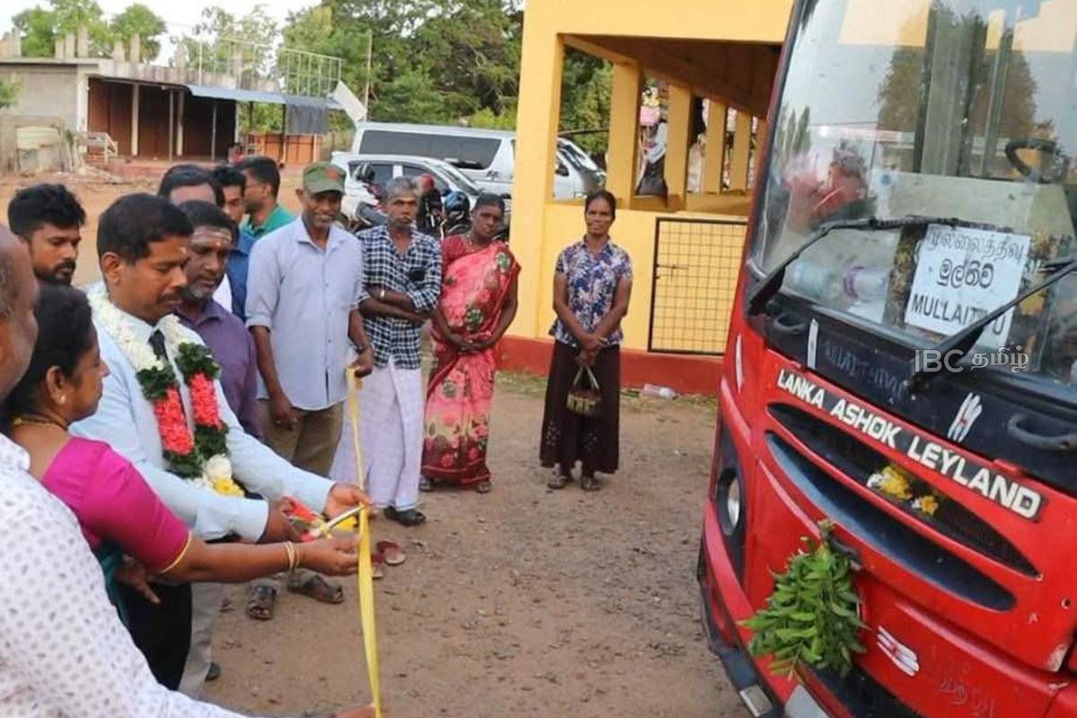 துணுக்காய் - முல்லைத்தீவு அரச பேருந்து சேவை மீண்டும் ஆரம்பம்! | Thunukkai Mullaitivu Govt Bus Service Resumes