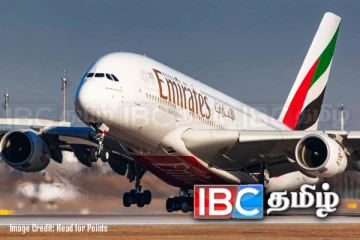கொழும்பில் அவசர அவசரமாக தரையிறக்கப்பட்ட உலகின் மிகப்பெரிய விமானம்