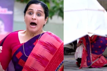 தேவயானி தலையில் விழுந்த பேனர்.... பதறிப்போன  அபார்ட்மெண்ட்! விறுவிறுப்புடன்  புதுப்புது அர்த்தங்கள்