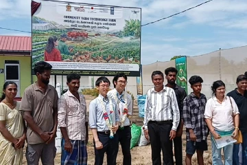கிளிநொச்சி - பிரமந்தனாறு விவசாய பண்ணைக்கு ஜப்பானிய தூதுவர் உத்தியோபூர்வ விஜயம்