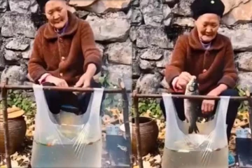 பாலித்தீன் கவரில் மீன் சமைக்கும் மூதாட்டி! எப்படி சாத்தியமாகும்?