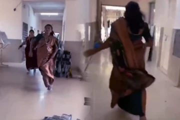 Viral Video: சண்டையிட்ட மாணவர்களை தடுத்து நிறுத்த வந்த ஆசிரியைக்கு நடந்த சம்பவம்