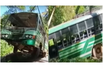 50 அடி பள்ளத்தில் சீறிப் பாய்ந்த அரசு பேருந்து விபத்து - அரணாக உயிர் காத்த மரங்கள்...!