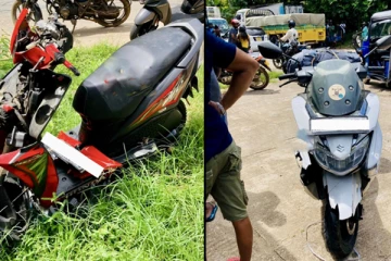 ஒன்பது வாகனங்கள் ஒன்றுடன் ஒன்று மோதி விபத்து