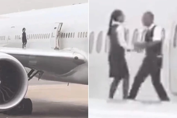 விமானத்தின் இறக்கையில் நடனமாடிய விமானப் பணிப்பெண்! | The Flight Attendant Who Danced Wing Plane