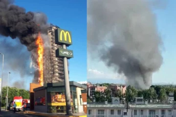 நெருப்பு கோபுரமான 20 மாடி கட்டிடம்: அலறியடித்து வெளியேறிய மக்கள்