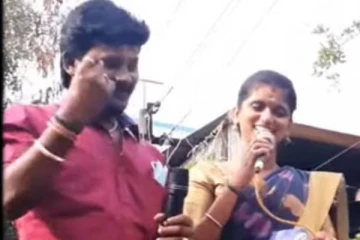 கணவருடன் சாமி சாமீன்னு ரோட்டுக்கு வந்து பாடிய சூப்பர் சிங்கர் ராஜலட்சுமி! எதுக்கு தெரியுமா?