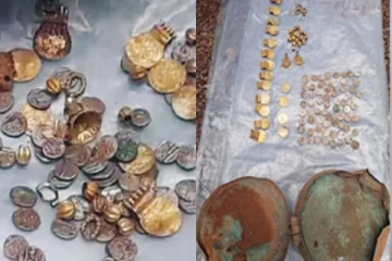 மழைநீர் வடிகால் அமைக்க தோண்டப்பட்ட குழி - 10 அடி ஆழத்தில் இருந்த தங்க புதையல்!