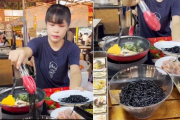 தாய்லாந்தில் பிரபலமடையும் கருப்பு நூடுல்ஸ்: இணையவாசிகளை ஈர்க்கும் தயாரிப்பு வீடியோ