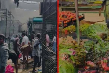 ගින්නෙන් විනාශ වූ රත්නපුර පොළට ගංවතුරෙනුත් බැට- ප්‍රතිසංස්කරණ නෑ, වෙළෙඳුන් අමාරුවේ