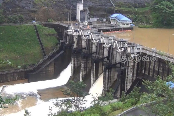 மேல் கொத்மலை நீர்த்தேக்கத்தின் இரண்டு வான் கதவுகள் திறப்பு | 2 Sluice Gates Opened Upper Kotmale Reservoir