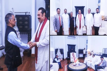 கோபால் பாக்லே - மகிந்த இடையே விசேட கலந்துரையாடல்(Photos)