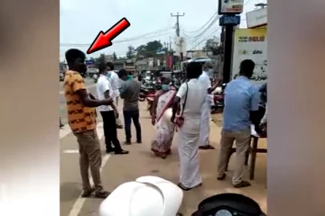 நடு வீதியில் சுமந்திரனை தடுமாற வைத்த இளைஞன் (Video)