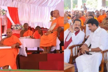 மகிந்த முன்னிலையில் செந்தில் தொண்டமானை பாராட்டிய பிக்குகள்!