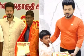 விஜய் போலவே மாணவர்களை சந்தித்து பரிசு கொடுத்த லெஜண்ட் சரவணன்.. கையோடு இரண்டாவது படத்தின் அப்டேட்டையும் வெளியிட்டார்