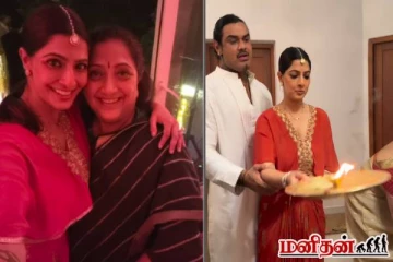 இரண்டு குடும்பத்தையும் அழகாக மேனேஜ் செய்யும் நடிகை வரலட்சுமி! கொண்டாட்டத்தை பாருங்க