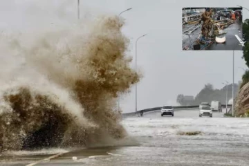 சீனாவை தாக்கிய பேய் சூறாவளி! 3,00,000 பேர் இடம்பெயர்வு