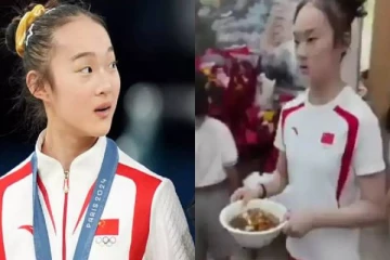 ஒலிம்பிக்கில் வெள்ளிப் பதக்கம் வென்ற வீராங்கனை உணவகத்தில் பணியாற்றுகிறாரா? வைரலாகும் வீடியோ