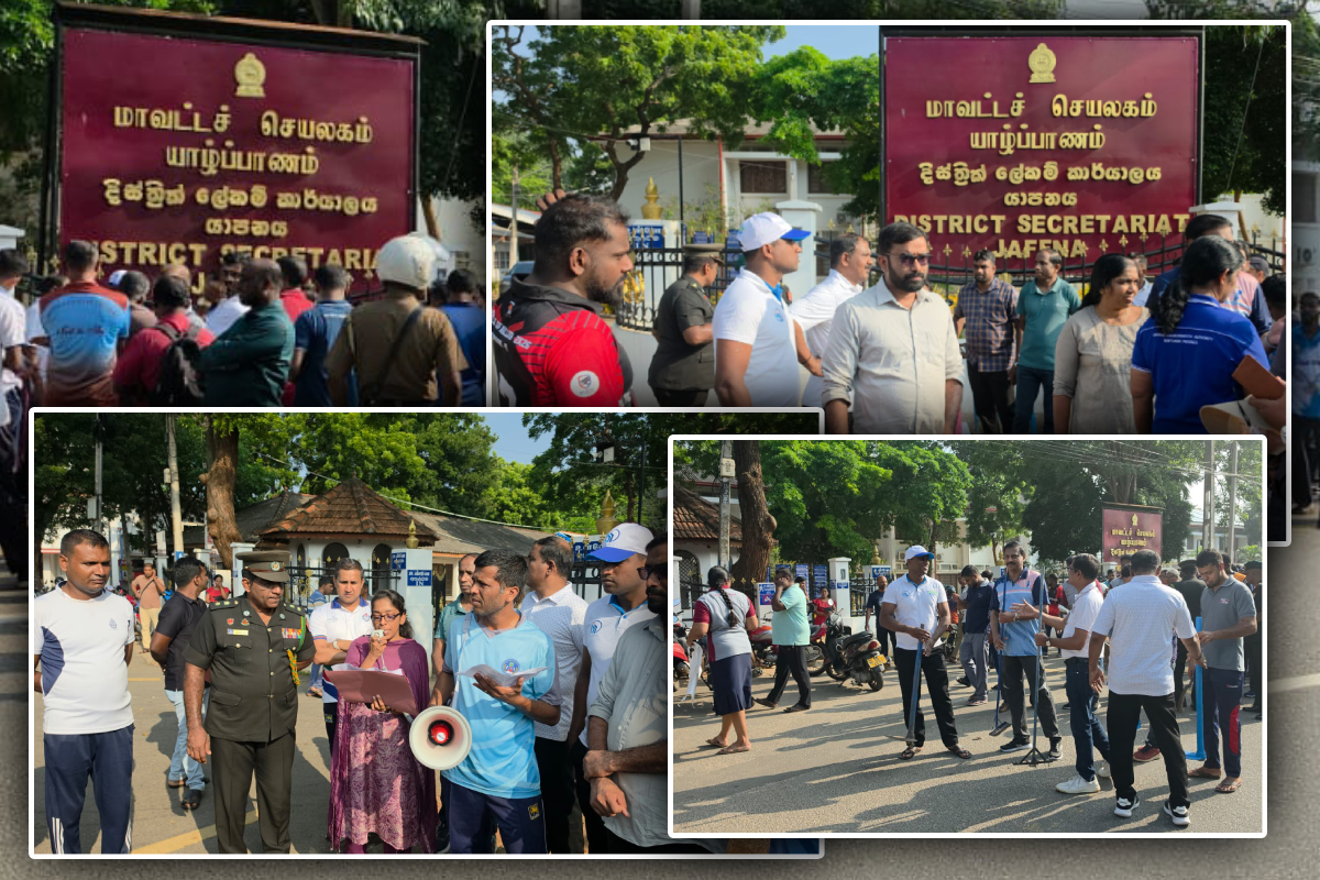 தேசிய தூய்மை தினம் - யாழ். மாவட்ட செயலகத்திற்கு அருகில் ஆரம்பம்