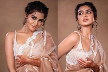 அனுபமா ட்ரான்ஸ்பரென்ட் சேலையில் அழகிய ஸ்டில்கள்