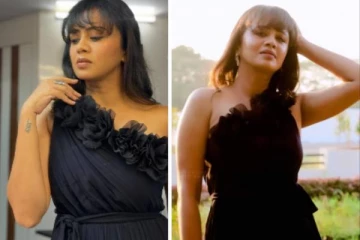 ஹேர் ஸ்டைல் மாறினாலும் என்னோட லுக் மாறல!! தொகுப்பாளினி அஞ்சனாவின் கிளாம் போட்டோஸ்..