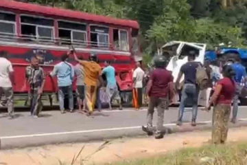 பேருந்தும் லொறி ஒன்றும் மோதி மற்றுமொரு விபத்து