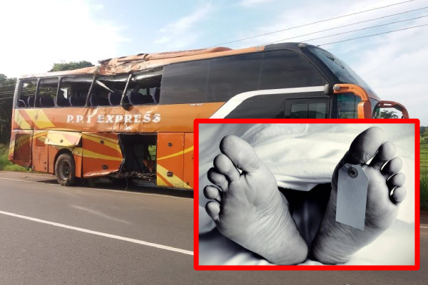 யாழ்.நோக்கி வந்த சொகுசு பேருந்து விபத்து! பல்கலைக்கழக மாணவி பலி (படங்கள்) - ஐபிசி தமிழ்