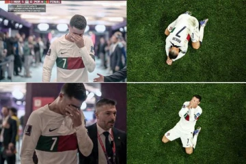 உலக கோப்பை கால்பந்து போட்டியில் தோல்வி; கண்ணீருடன் வெளியேறினார் ரொனால்டோ