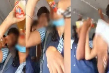 ஓடும் பேருந்தில் மது அருந்திய பள்ளி மாணவிகள் - விளக்கம் கேட்டு பள்ளிக்கு நோட்டீஸ்