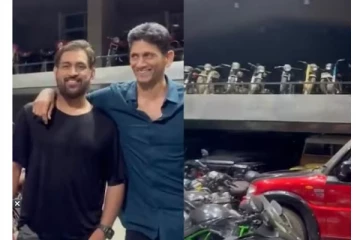 தோனி வீட்டில் இத்தனை பைக்குகளா; ஆடிப்போன வெங்கடேஷ் பிரசாத் - வைரல் வீடியோ!