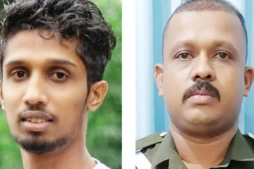 தமது உயிரை பணயம் வைத்து பெண்ணை காப்பாற்றிய பொலிஸ் அதிகாரி மற்றும் இளைஞன்