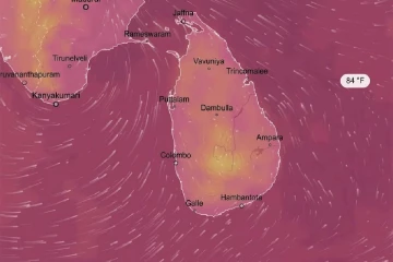 පස්වරු 1.00න් පස්සේ ප්‍රදේශ කිහිපයකට තද වැසි සහ අකුණු - කාලගුණ විද්‍යා දෙපාර්තමේන්තුවෙන් හදිසි අවවාදයක්
