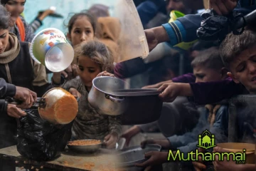 கடும் உணவு தட்டுப்பாட்டில் தவிக்கும் காசா மக்கள்