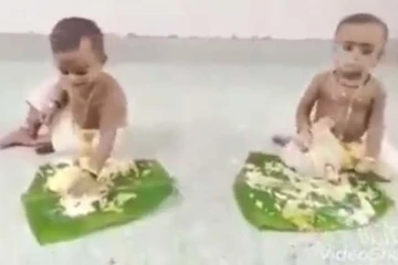 குழந்தைகளின் தெறிக்கவிடும் சாப்பாடு போட்டி: 1000 தடவை அவதானித்தாலும் நிறுத்தாமல் சிரிப்பீங்க