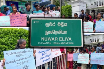 நுவரெலியாவில் முன்னெடுக்கப்பட்ட அமைதிவழி போராட்டம்!