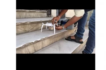 முழு ஊரடங்கு..! ட்ரோன் மூலம் கண்காணிக்கும் காவல்துறையினர்..!