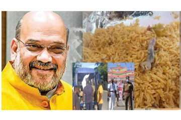 அமித்ஷா வருகை எதிர்ப்பு - கைது செய்யப்பட்டவர்களுக்கு வழங்கப்பட்ட உணவில் பல்லி - பதற்றத்தில் போலீசார்