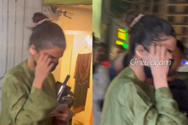 நடிகை சமந்தாவுக்கு என்னாச்சு.. முகத்தை மறைத்தபடி சென்றது ஏன்? | Samantha Angry On Paps Wears Mask Hides Face