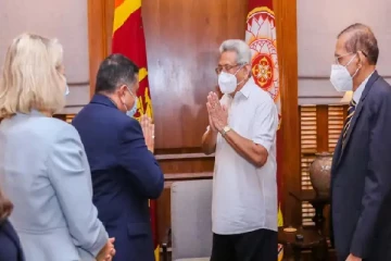 பிரிட்டனில் வாழும் புலம்பெயர் இலங்கையருடன் இணைந்து செயற்படத் தயார் -கோட்டாபய அறிவிப்பு (படம்)
