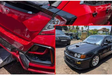 அதிவேக வீதியில் ஓட்டப்பந்தயம் ; வைரலான வீடியோவால் சிக்கிய கார்கள்