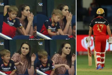 அப்பா அவுட்டான கோபத்தில் டிவில்லியர்ஸ் மகன் செய்த செயல்! வெளியான வீடியோ