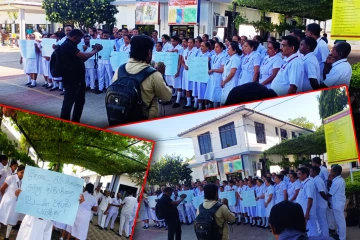 புதிய சிற்றூழியர்களின் சீருடை அவமதிப்பை எதிர்த்து சிற்றூழியர் சங்கம் எதிர்ப்பு நடவடிக்கை!