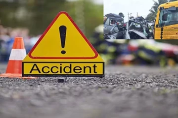 நேருக்கு நேர் மோதிக்கொண்ட கார்-லொறி! 4 பேர் உடல் நசுங்கி பரிதாப பலி