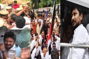 உதயநிதி ஸ்டாலின் கைது எதிரொலி..! தமிழகம் முழுவதும் பரவிய பெரும் பரபரப்பு - களமிறக்கப்பட்டுள்ள அதிரடிப்படையினர்