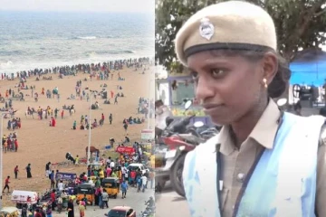 கத்தியை காட்டிய ரவுடி கும்பலை துணிச்சலுடன் விரட்டிய பெண் போலீஸ் - குவியும் பாராட்டு!